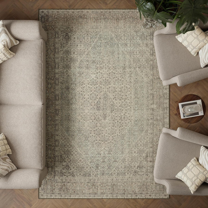 Washable Rug Midsize Aesthetic Crimson 75% Recycled