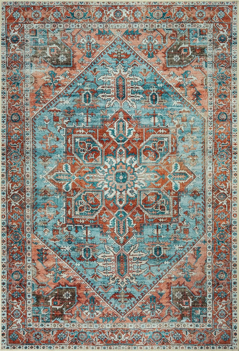 Washable Rug Midsize Aesthetic Crimson 75% Recycled