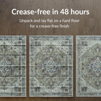Washable Rug Midsize Aesthetic Crimson 75% Recycled