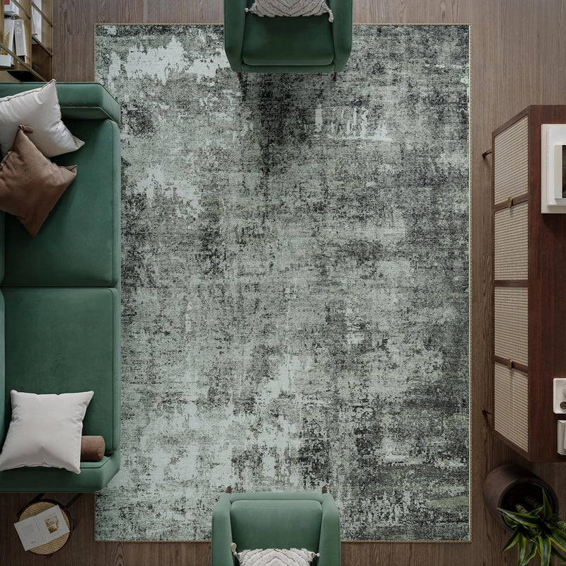 Washable Rug Midsize Aesthetic Crimson 75% Recycled