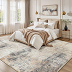 Washable Rug for Living Room Non-Slip Abstract