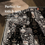 Washable Rug Midsize Aesthetic Crimson 75% Recycled
