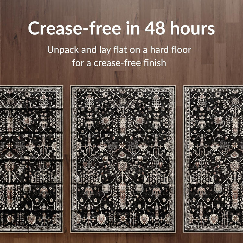 Washable Rug Midsize Aesthetic Crimson 75% Recycled