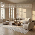 Washable Rug Non-Slip Backing Short Pile Non-Shedding