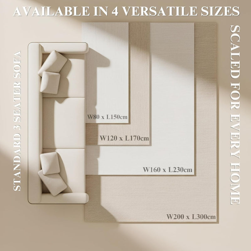 Washable Rug Non-Slip Backing Short Pile Non-Shedding