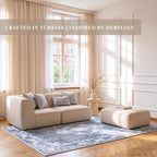 Washable Rug Non-Slip Backing Short Pile Non-Shedding