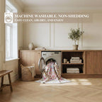 Washable Rug Non-Slip Backing Short Pile Non-Shedding