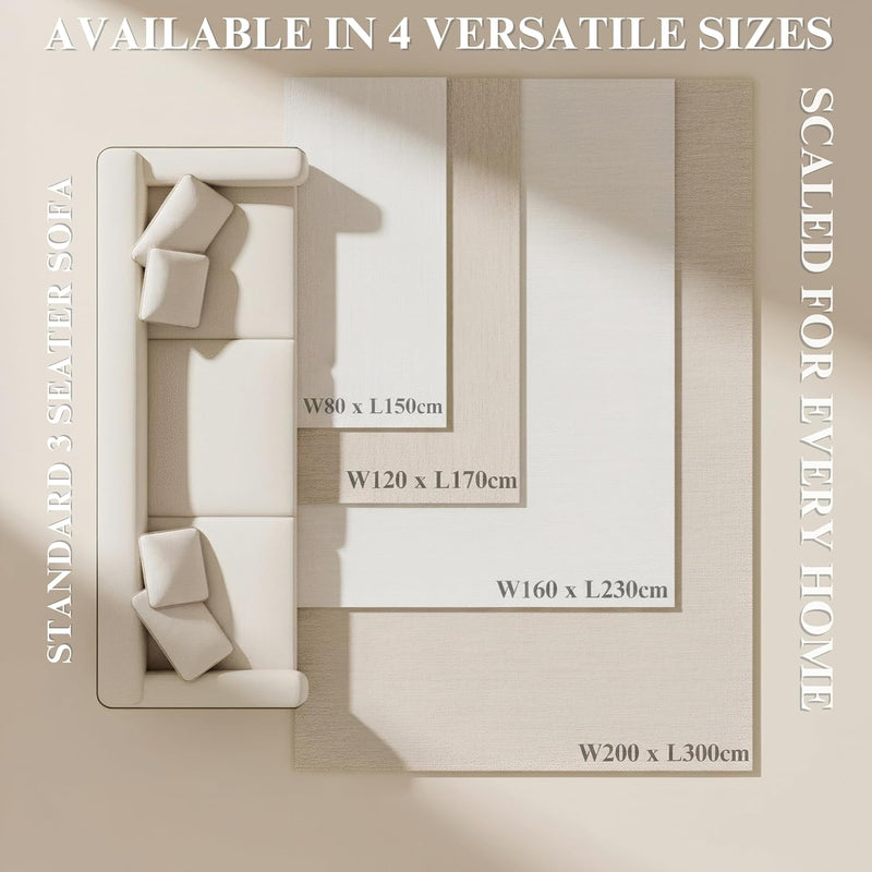Washable Rug Non-Slip Backing Short Pile Non-Shedding