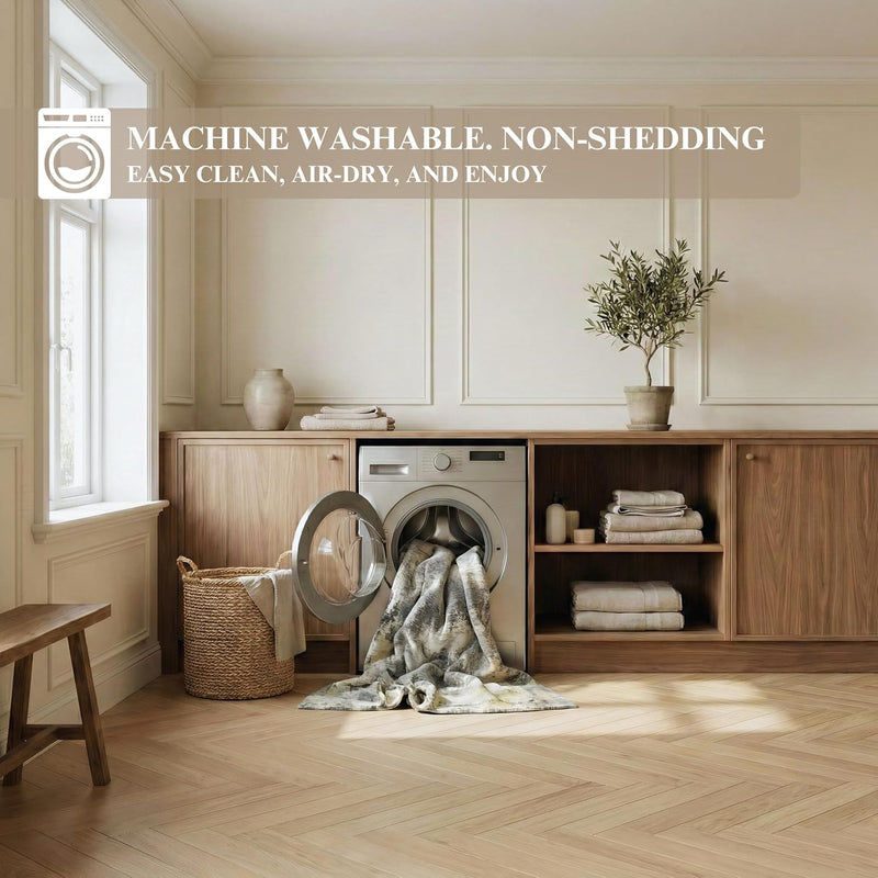Washable Rug Non-Slip Backing Short Pile Non-Shedding