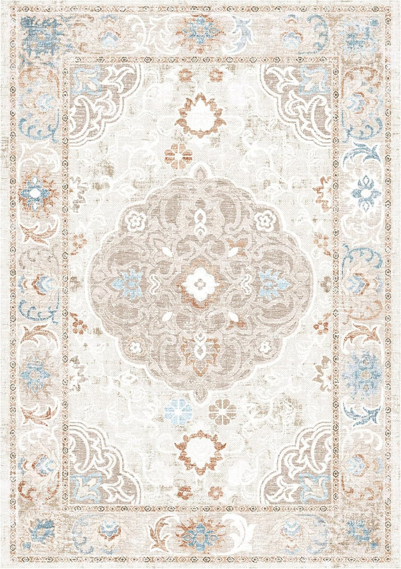 Washable Rug Non-Slip Backing Short Pile Non-Shedding