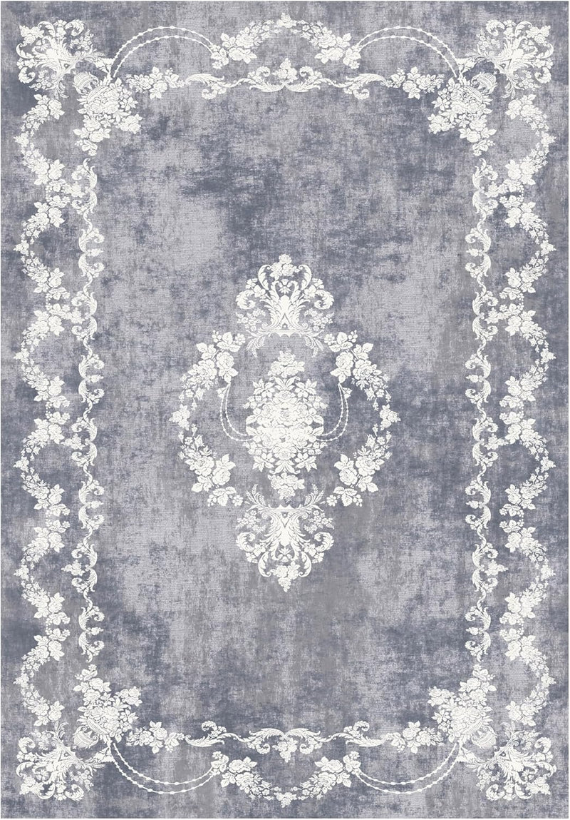 Washable Rug Non-Slip Backing Short Pile Non-Shedding