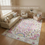 Washable Rug Non-Slip Backing Short Pile Non-Shedding