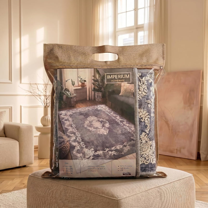 Washable Rug Non-Slip Backing Short Pile Non-Shedding