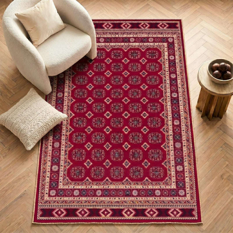 Washable Rug Non-Slip Backing Short Pile Non-Shedding