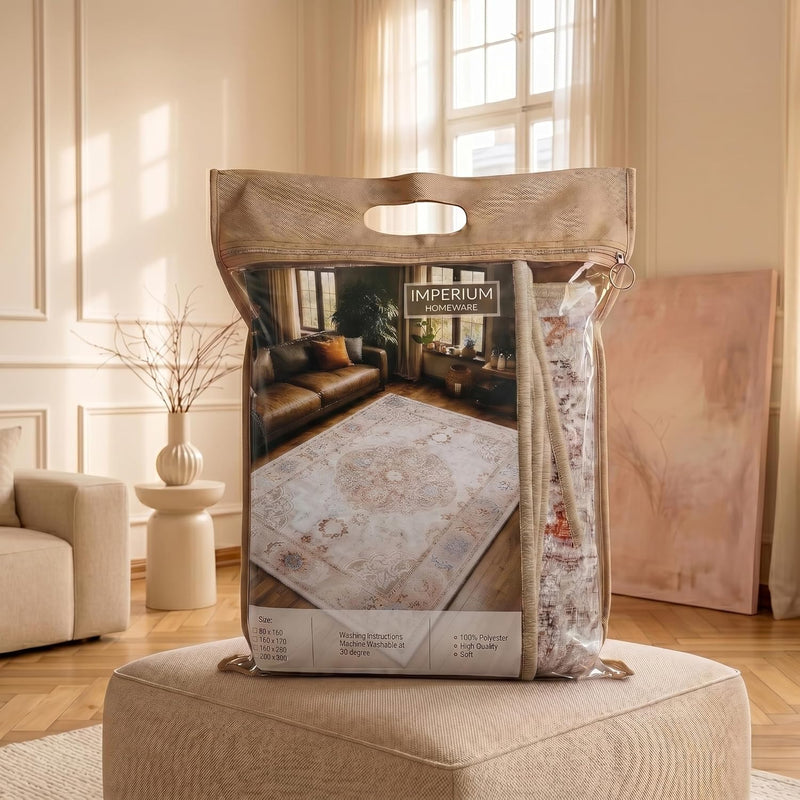 Washable Rug Non-Slip Backing Short Pile Non-Shedding