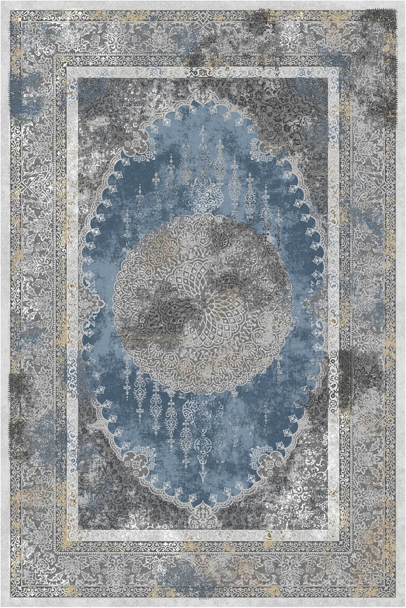 Washable Rug Non-Slip Backing Short Pile Non-Shedding