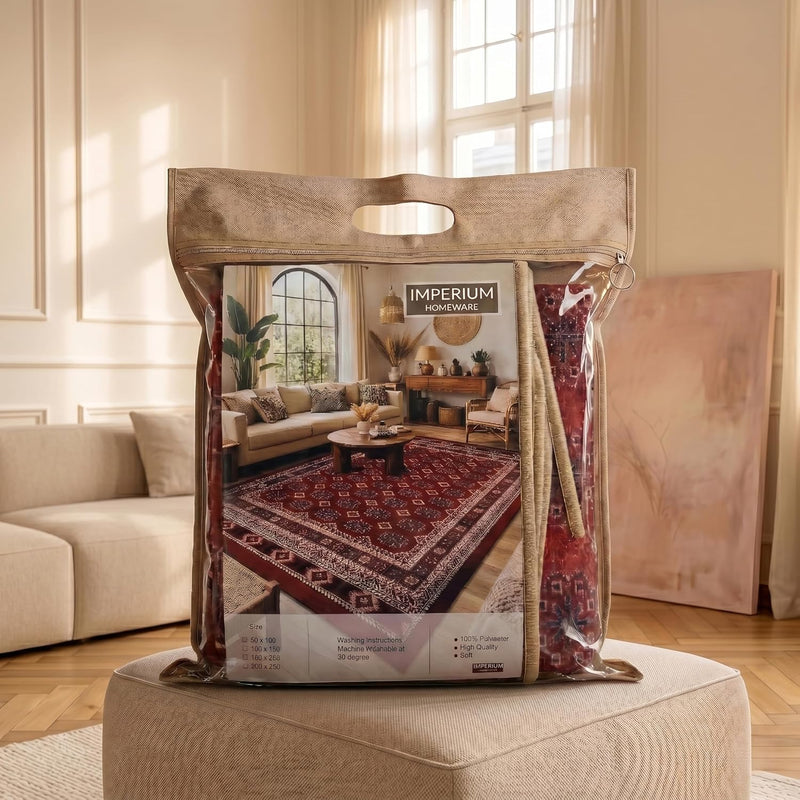 Washable Rug Non-Slip Backing Short Pile Non-Shedding