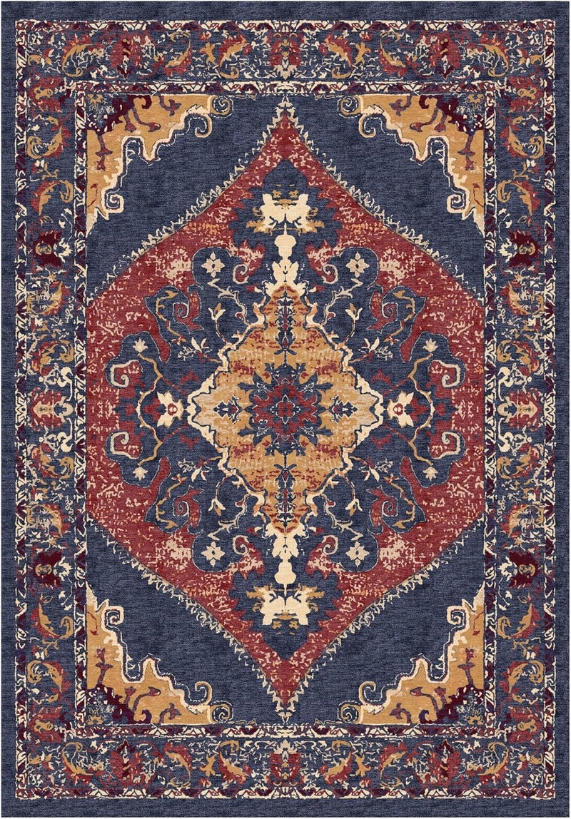 Washable Rug Non-Slip Backing Short Pile Non-Shedding