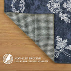 Washable Rug Non-Slip Backing Short Pile Non-Shedding