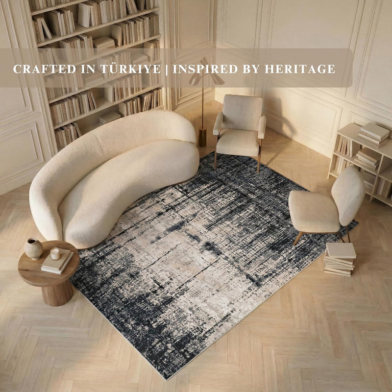 Washable Rug Non-Slip Backing Short Pile Non-Shedding