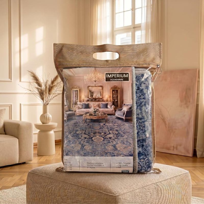 Washable Rug Non-Slip Backing Short Pile Non-Shedding
