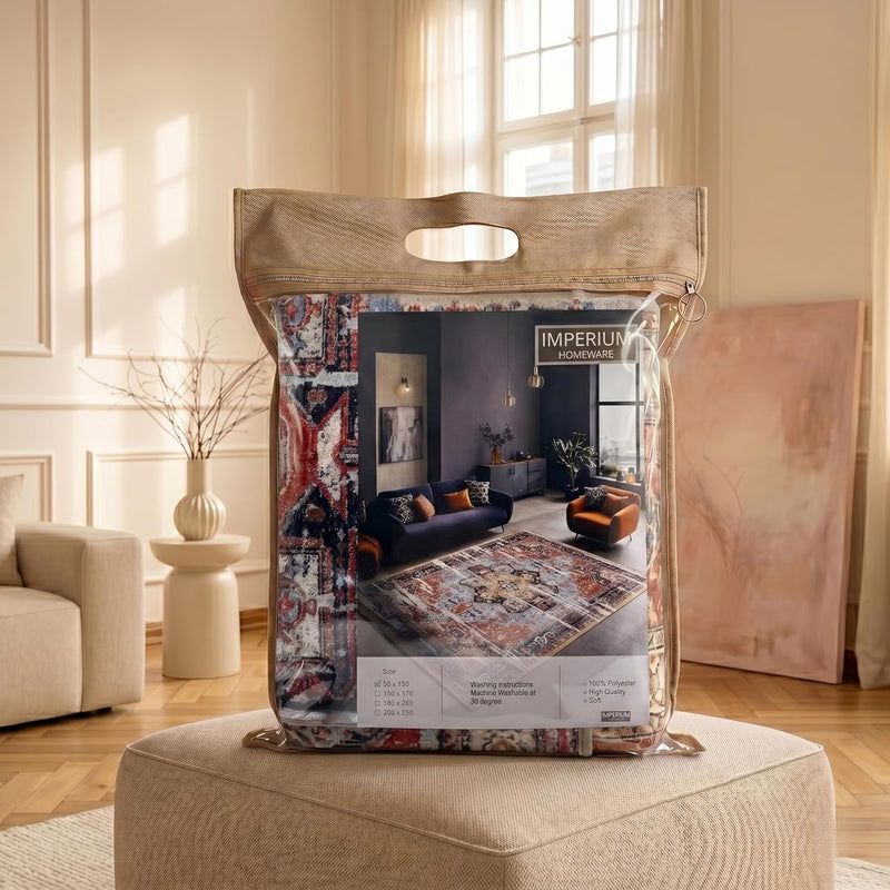 Washable Rug Non-Slip Backing Short Pile Non-Shedding