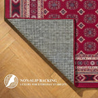 Washable Rug Non-Slip Backing Short Pile Non-Shedding