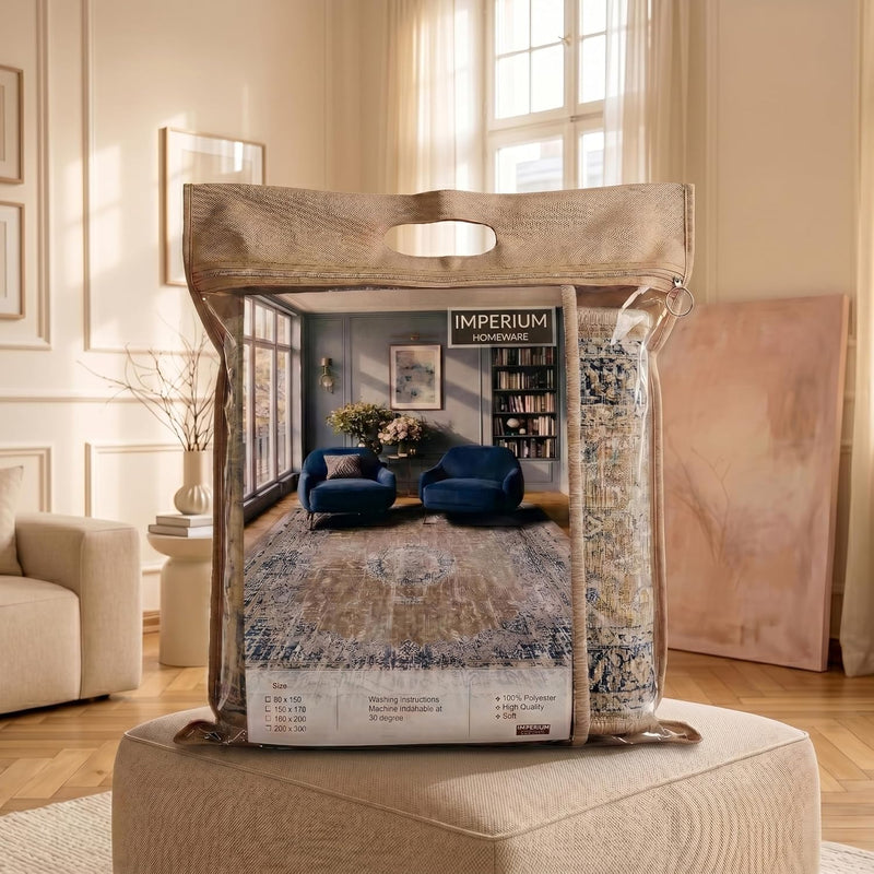 Washable Rug Non-Slip Backing Short Pile Non-Shedding