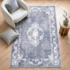 Washable Rug Non-Slip Backing Short Pile Non-Shedding