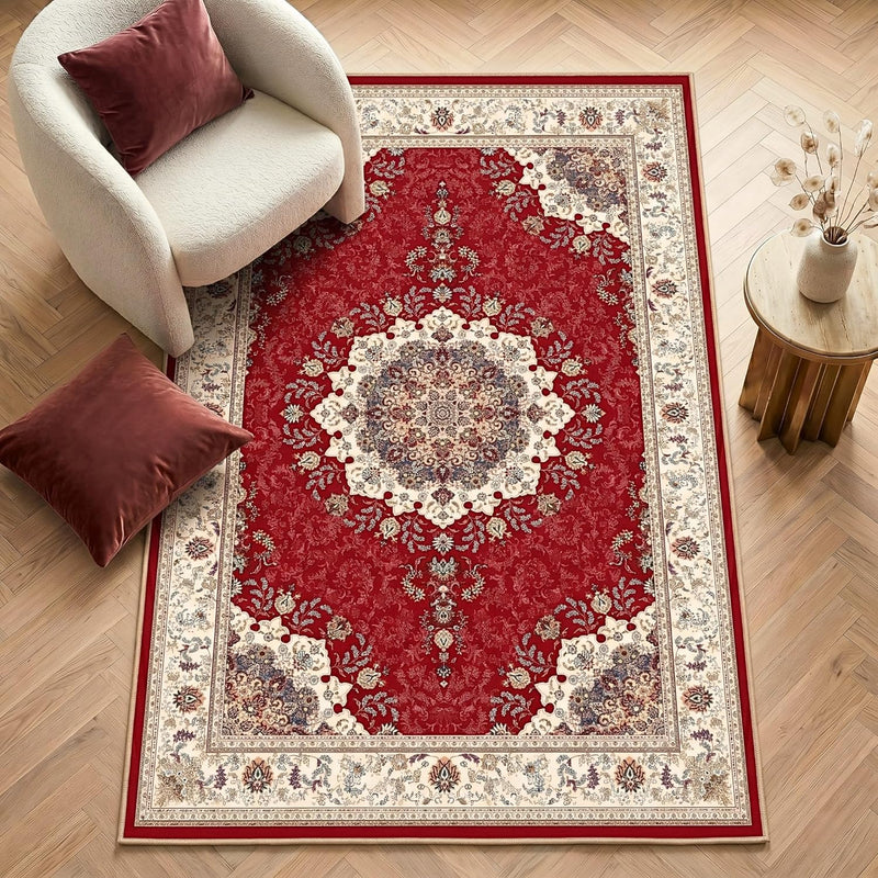 Washable Rug Non-Slip Backing Short Pile Non-Shedding