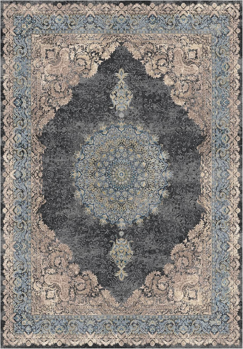 Washable Rug Non-Slip Backing Short Pile Non-Shedding