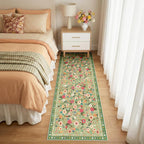 Washable Rug Non-Slip Low Pile Floral