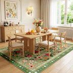 Washable Rug Non-Slip Low Pile Floral