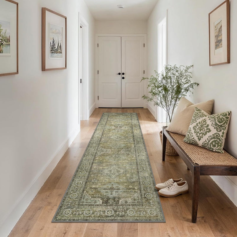 Washable Rug Non Slip Soft Living Room