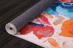 Washable Rug Non-Slip Soft Low Pile Carpet Vintage