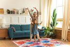 Washable Rug Non-Slip Soft Low Pile Carpet Vintage