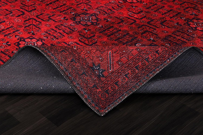 Washable Rug Non-Slip Soft Low Pile Carpet Vintage