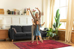 Washable Rug Non-Slip Soft Low Pile Carpet Vintage