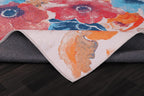 Washable Rug Non-Slip Soft Low Pile Carpet Vintage