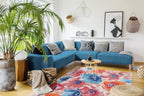 Washable Rug Non-Slip Soft Low Pile Carpet Vintage