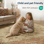 Washable Rug Short Pile Anti-Slip Retro