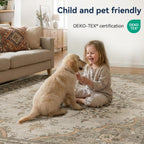 Washable Rug Short Pile Anti-Slip Retro