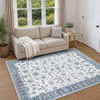 Washable Rug Vintage Boho Living Room