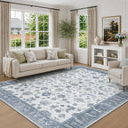 Washable Rug Vintage Boho Living Room