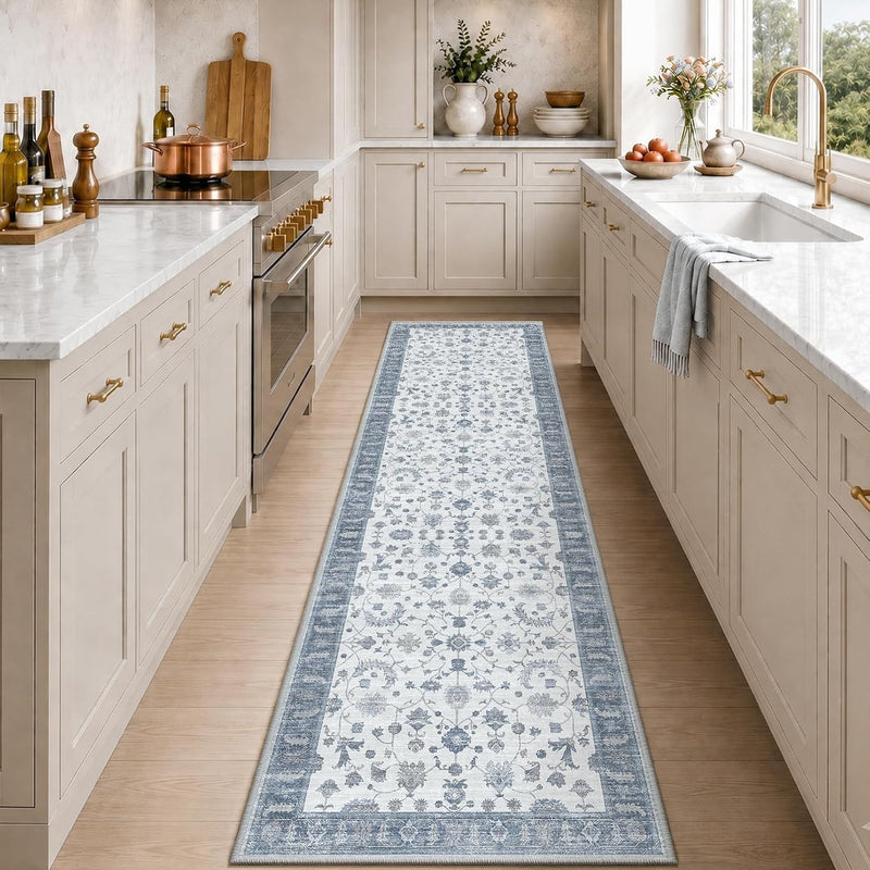 Washable Rug Vintage Boho Living Room