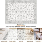 Washable Rug Vintage Boho Living Room