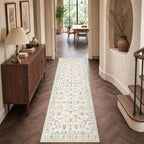Washable Rug Vintage Boho Living Room
