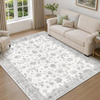 Washable Rug Vintage Boho Living Room