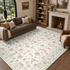 Washable Rug Vintage Boho Living Room