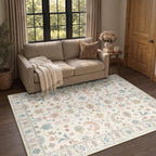 Washable Rug Vintage Boho Living Room